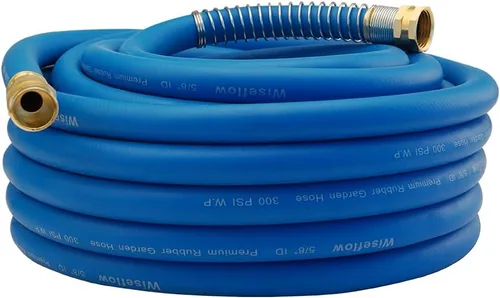 Vista 17 de Wiseflow Leader Hose Manguera de agua resistente de 3 x 5/8 pulgadas con accesorios de latón macho a hembra, extensor de manguera corta para carrete