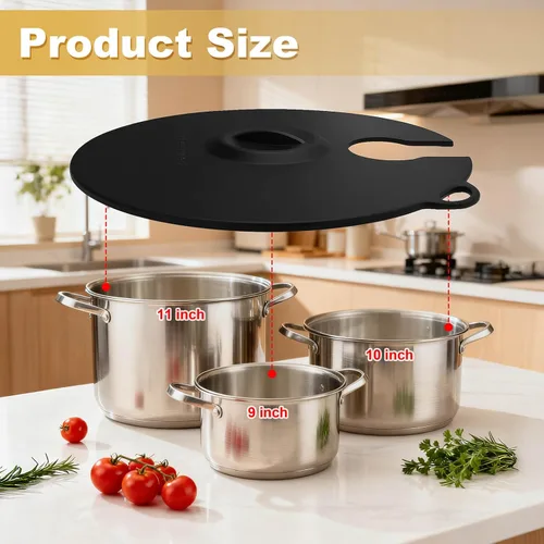 Vista 3 de Sous Vide - Tapas de silicona de precisión para cocinar hasta 11 ollas, compatible con cocinas de precisión Anova/Joule/Inkbird Culinary Sous Vide