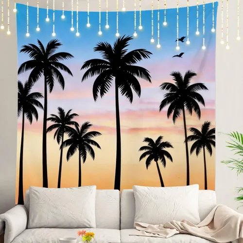 Vista 126 de Shrahala Modern Abstract Artwork Wall Tapestry, Orange Black Beige Wall Hanging Large Tapestry Decoration Polyester Fiber White Hem Around for Dorm