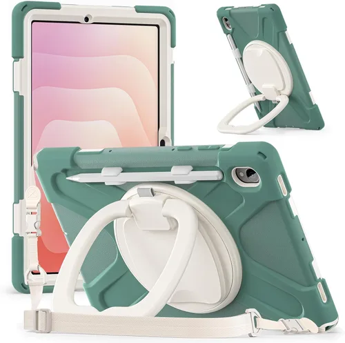 Vista 55 de 360 Rotation Case for Galaxy Tab ActivePro/Tab Active4 Pro/Active 5 Pro 10.1" Sturdy Cover Rotate Ring Stand Shoulder Carrying Strap Hand Strap