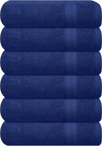 Vista 141 de GLAMBURG Juego de 2 Sábanas de Baño Extra Grandes de Algodón Premium de 700 GSM - 100% Algodón Peinado - 2 Sábanas de Baño 35x70 pulgadas - Calidad
