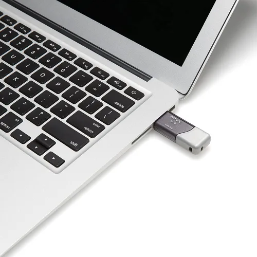 Vista 7 de PNY Unidad flash USB 3.0 Turbo Attaché 3 de 64 GB, color plateado (paquete de 5)