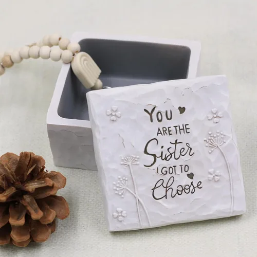 Vista 5 de BORLESTA Regalos para amigas – Regalos para amigas para mujeres, regalos de Navidad para amigos – You're the Sister I Got to Choose – Regalos