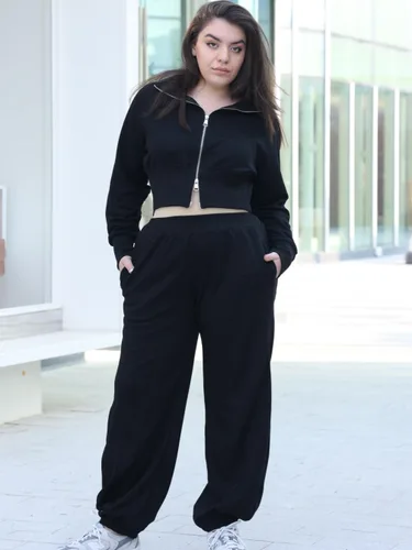 Vista 6 de EZAPINE Conjunto de manga larga de gran tamaño para mujer, conjunto casual de 2 piezas, sudadera con bolsillos