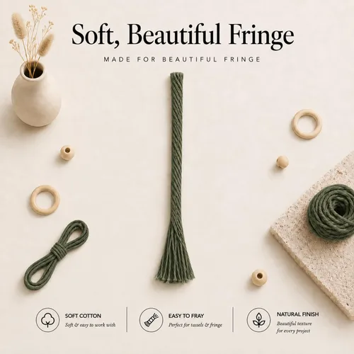 Vista 4 de BOCHIKNOT Cordón de macramé de 3 mm x 302 m - Cordón de macramé de hebra única para colgantes de pared, perchas de plantas - Cordón de macramé de 3
