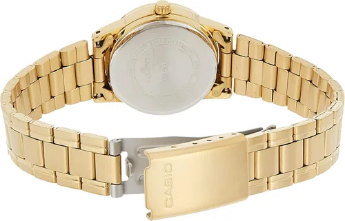 Vista 2 de Casio LTP-V002G-1B - Reloj analógico para mujer color dorado y negro