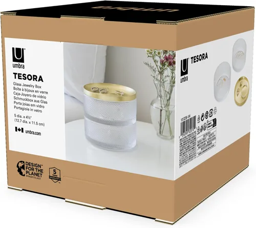 Vista 25 de Umbra Tesora - Joyero de dos niveles con tapa extraíble, organizador de joyas