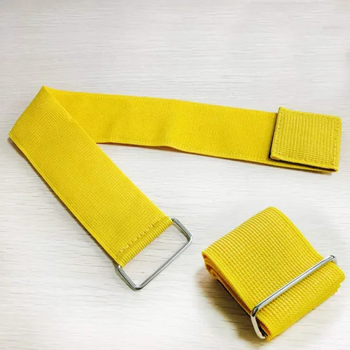 Vista 6 de Bandas de carreras de 8 colores y 3 patas, 3 patas de carrera, duradera, firme, elástica, cuerda de amarre colorida de 3 piernas para fiesta, juego