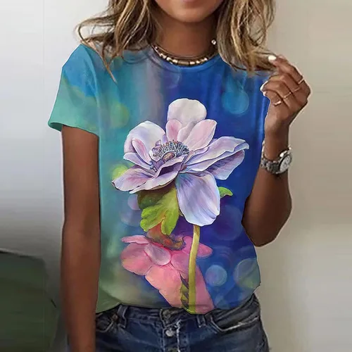 Vista 2 de Camisetas para mujer PartyFashion holgadas para mujer