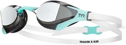 Vista 7 de TYR Tracer-X RZR Racing - Gafas de natación competitivas de perfil ultra bajo, antiniebla, visión periférica amplia Ultra-Low Profile Frame