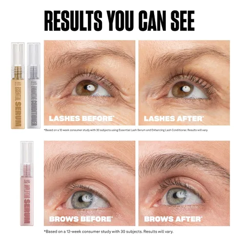 Vista 4 de Set Mini Triple Threat de Babe Original, Incluye Suero Esencial para Pestañas Babe Lash y Acondicionador Potenciador + Suero Amplificador para Cejas