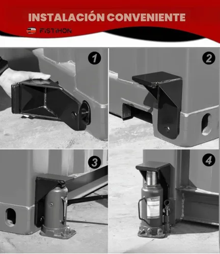 Vista 6 de Contenedor Jack Lug con limitador, nivelador de acero para contenedores