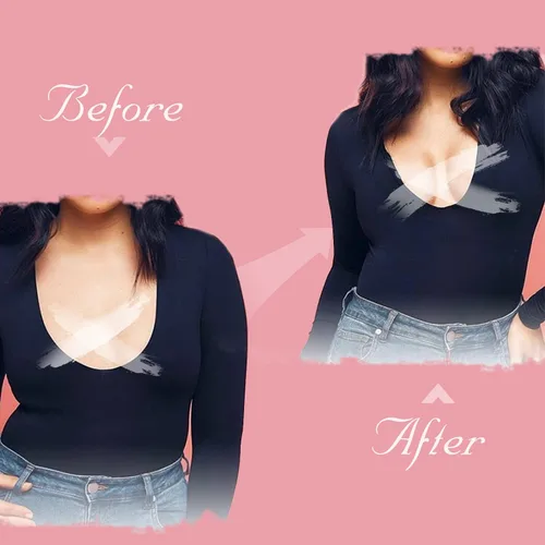 Vista 3 de Deilin Boob Tape Boobytape Breast Lift Tape 2 Pcs Petal Nipple CoverBob Tape Fit for Any Type of Clothing and A-D Cup
