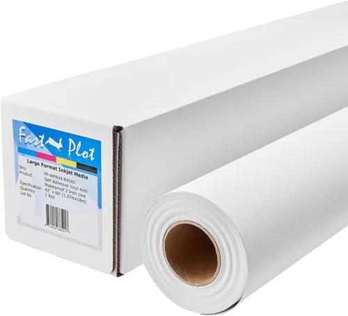 Vista 9 de FastPlot Vinilo autoadhesivo – Resistente al agua 4 mil – Rollo de 24 pulgadas x 60 pies – núcleo de 2 pulgadas