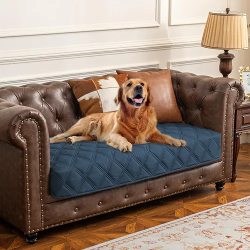 Vista 61 de Ameritex Funda impermeable para cama de perro, manta para mascotas con parte trasera antideslizante para muebles, cama, sofá