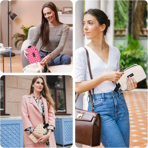 Vista 6 de Bolsa de almuerzo mini enfriadora Cerbonny, bolsa de almuerzo congelable y bolsa de snacks, bolsa aislada para viaje/trabajo/escuela, lonchera mini