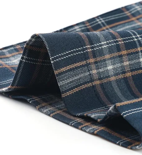 Vista 5 de Allegra K Pantalones a cuadros para mujer, cintura elástica, pantalones largos casuales para trabajo y oficina
