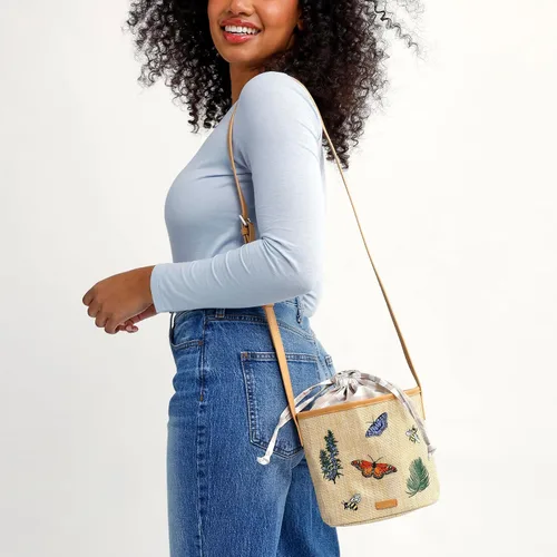 Vista 4 de Vera Bradley Bolso bandolera de paja