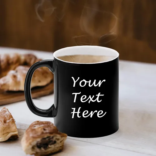 Vista 5 de My Personal Memories Taza de café con leche grabada personalizada y taza de té personalizada con su texto (negro)