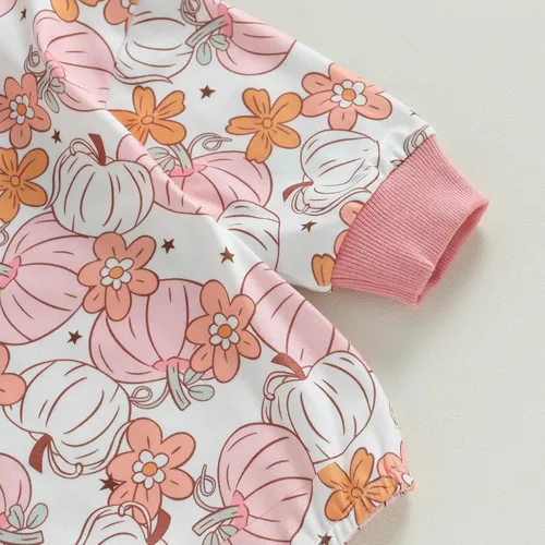 Vista 6 de Traje de bebé niña de San Patricio Nweborn, sudadera de manga larga, mameluco lindo con cuello redondo