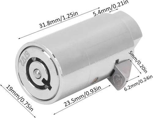 Vista 2 de Cerraduras de máquina expendedora, cerradura de máquina expendedora de alta seguridad y cerradura de llave y llave para suministros de oficina