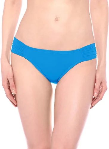 Vista 19 de La Blanca Island Diosa Side Fruncido Hipster azul