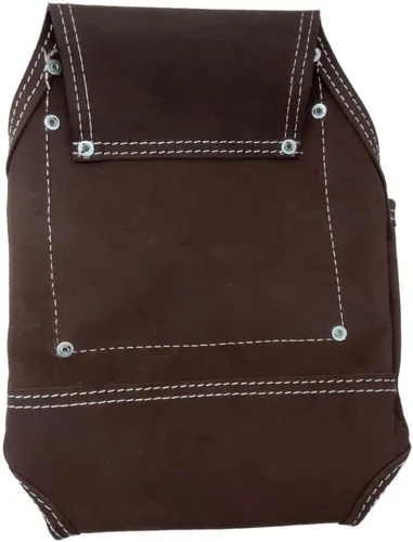Vista 2 de Zeluga 20-114 10 Pocket Rigger Bolsa de herramientas de cuero de gamuza resistente, marrón