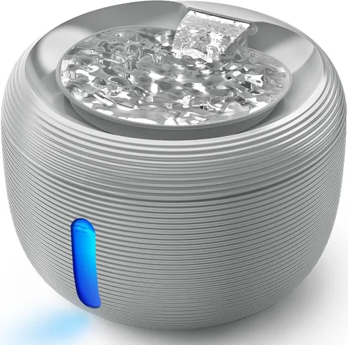Vista 9 de Kastty Fuente de Agua para Gatos de 3.5L/118 oz, Fuente de Agua Silenciosa de Gran Capacidad para Mascotas para Gatos de Interior con Luz LED