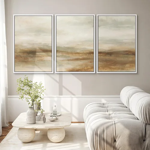 Vista 184 de SIGNWIN Lienzo enmarcado para pared, juego de arte de collage de hojas transparentes en blanco y negro, ilustraciones de naturaleza silvestre, arte