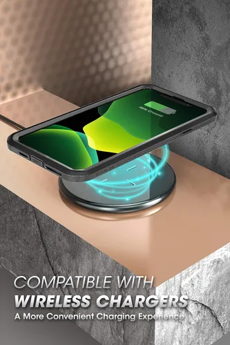 Vista 7 de SUPCASE Funda para iPhone 11 con protector de pantalla (Unicorn Beetle Pro), [soporte integrado y clip para cinturón] [protección de grado militar]