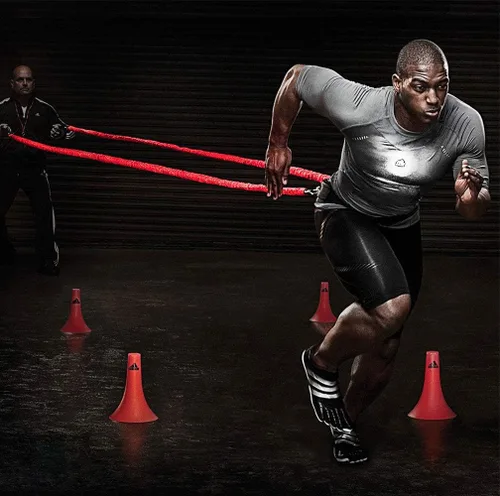 Vista 2 de YNXing Dynamic Resistance Trainer Acceleration Speed Elastic Cord for Resistance Training to Improve Strength, Power, and Agility