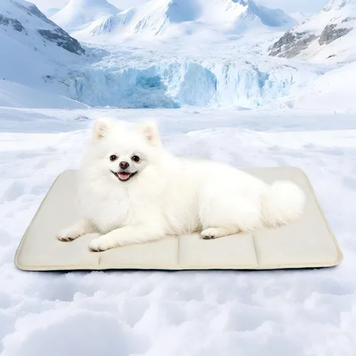 Vista 32 de Tapete refrescante para perros pequeños, almohadilla ortopédica de espuma viscoelástica de 24 x 18 pulgadas para verano, QMAX>0.5, almohadilla