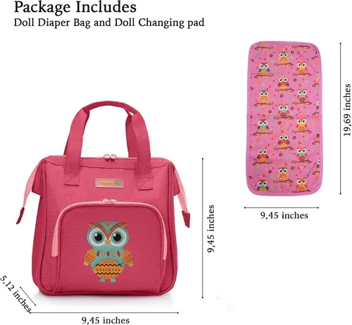 Vista 4 de HappyVk - Bolsa de pañales para muñecas y portabebés para niños.