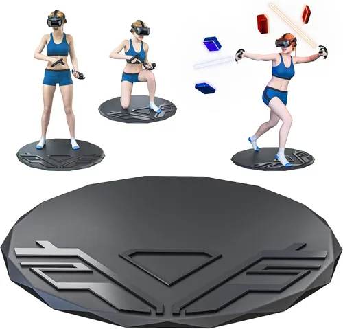 Vista 8 de Skywin VR Mat Round - 35" Virtual Reality Matt Helps Determine Direction and Position of Your Feet During Game, Prevents Players from Hitting and