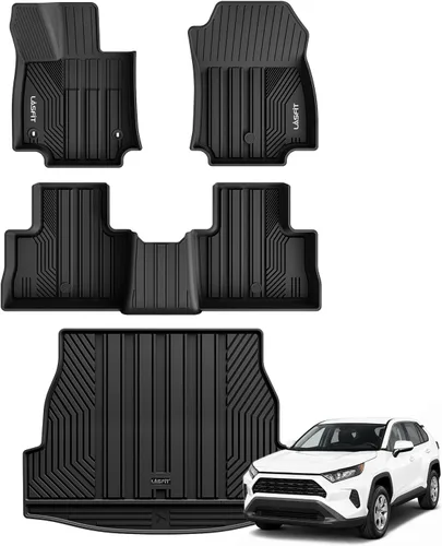 Vista 28 de LASFIT Alfombrillas de piso para Toyota Tacoma 2008-2011 Cabina de Acceso Transmisión Automática, Forro de Piso de Ajuste Personalizado para Todo