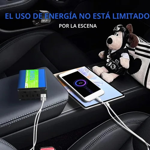 Vista 6 de 150W inversor de corriente 12V DC a 120V AC enchufe adaptador de enchufe de coche toma de corriente