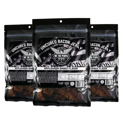 Vista 4 de We The People Fundas - Humo de madera de manzano - Cecina de tocino - Bolsa de 2 oz
