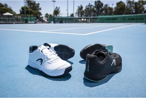 Vista 6 de HEAD Mens Revolt Court Tennis Shoes Black and Teal