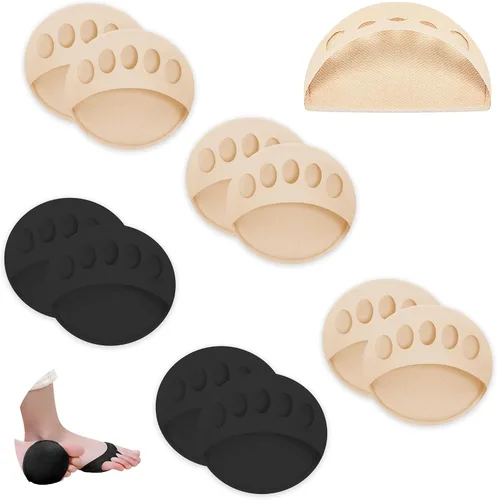 Vista 11 de Almohadillas invisibles de tela de panal transpirable, almohadillas metatarsianas gruesas y suaves para zapatos planos, tacones altos, prevención