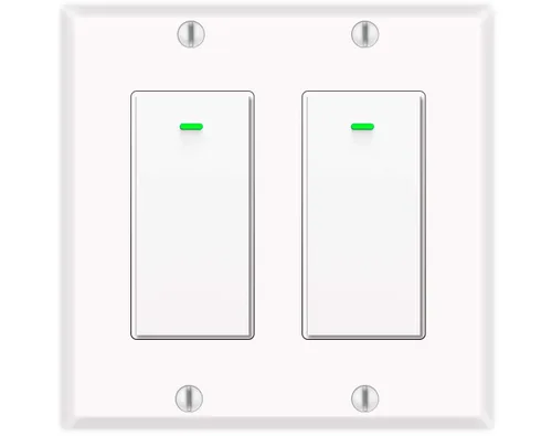 Vista 12 de Interruptor de luz inteligente, compatible con Alexa, Google Home, no requiere concentrador, WiFi inalámbrico para hogar inteligente, se ajusta