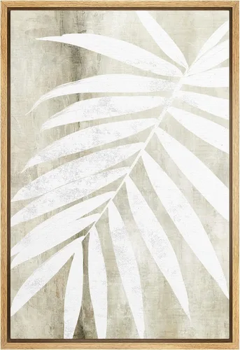 Vista 27 de SIGNWIN Lienzo enmarcado para pared, acuarela verde, bosque, helecho, planta, naturaleza, ilustraciones de área silvestre, arte moderno, rústico