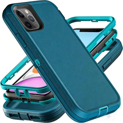 Vista 8 de YmhxcY Funda para iPhone 13 Pro Max, iPhone 12 Pro Max, a prueba de golpes, a prueba de caídas, a prueba de polvo, a prueba de caídas, 3 capas