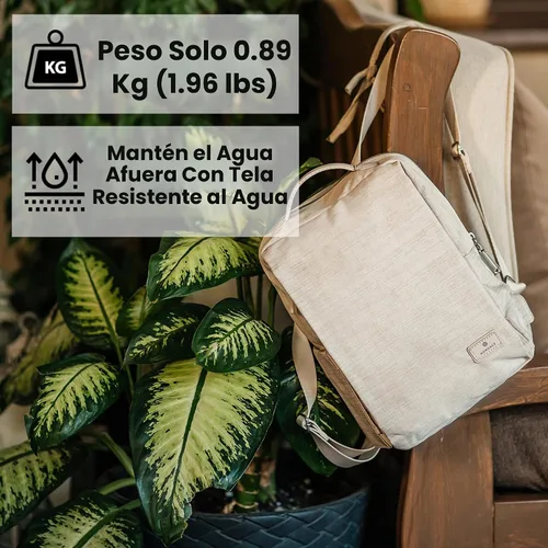 Vista 4 de Nordace Siena II Mini mochila inteligente para uso diario con puerto de carga USB, resistente al agua, elegante mochila para portátil para tareas