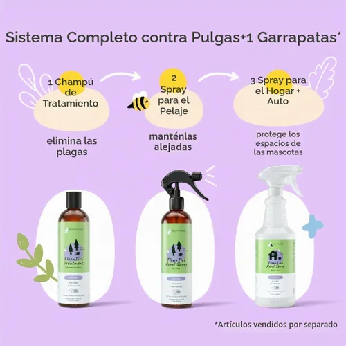 Vista 9 de Kit de protección contra garrapatas (champú de lavanda - spray de lavanda)