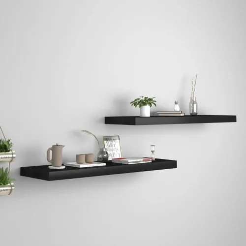 Vista 148 de Estante flotante de pared negro de 9.1 x 9.3 x 1.5 pulgadas, estante de almacenamiento de estante montado en la pared, estantes flotantes