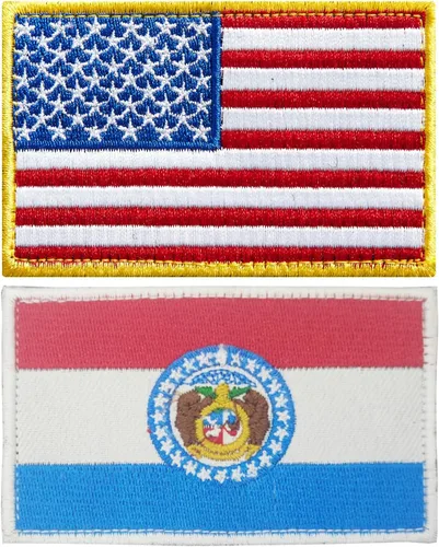 Vista 19 de stidsds Paquete de 2 parches bordados con la bandera de Estados Unidos de Alabama Alabama, bandera de Estados Unidos, bandera de Estados Unidos
