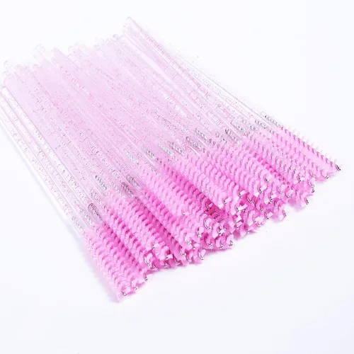 Vista 21 de i-Laesh Palitos de rímel de cristal, cepillos desechables de pestañas para extensiones de pestañas, herramienta de maquillaje de pestañas, paquete