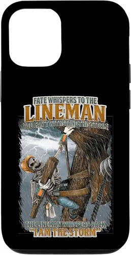 Vista 28 de Fate Whispers to The Lineman Proud Lineman Crew Job Pride Case for iPhone 17