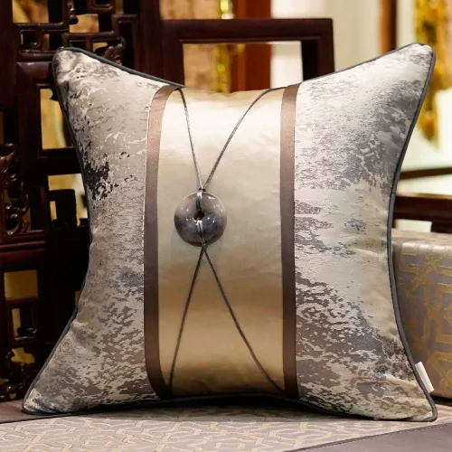 Vista 8 de Avigers - Fundas de cojín decorativas de 18 x 18 pulgadas, estilo chino, gris, con salpicaduras de tinta, fundas de cojín de lujo, fundas