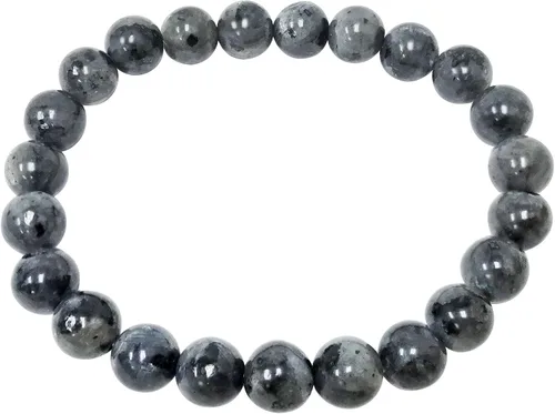 Vista 54 de Gem Avenue Handmade Round Bead Stretch Bracelet Unisex Natural Stone Beaded Jewelry for Men & Women, Elastic Wristband for Daily Wear